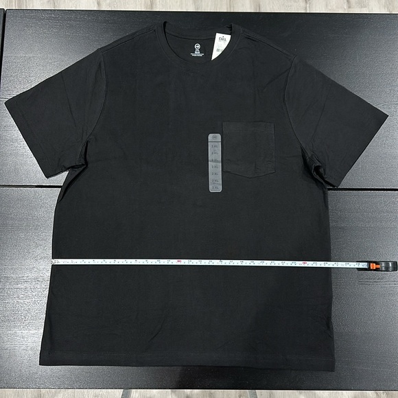 DXL Big & Tall HB Black Pocket T-Shirt - 2XL - Picture 3 of 5